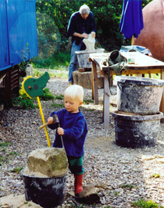 Stammgäste im Gartenatelier