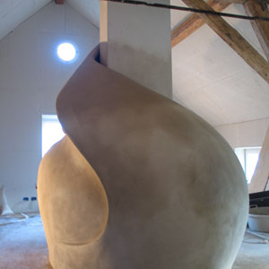 Ofenhülle aus Metallgitterform