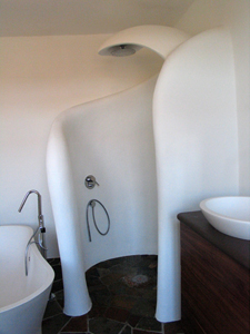 beheizte Duscheinfassung